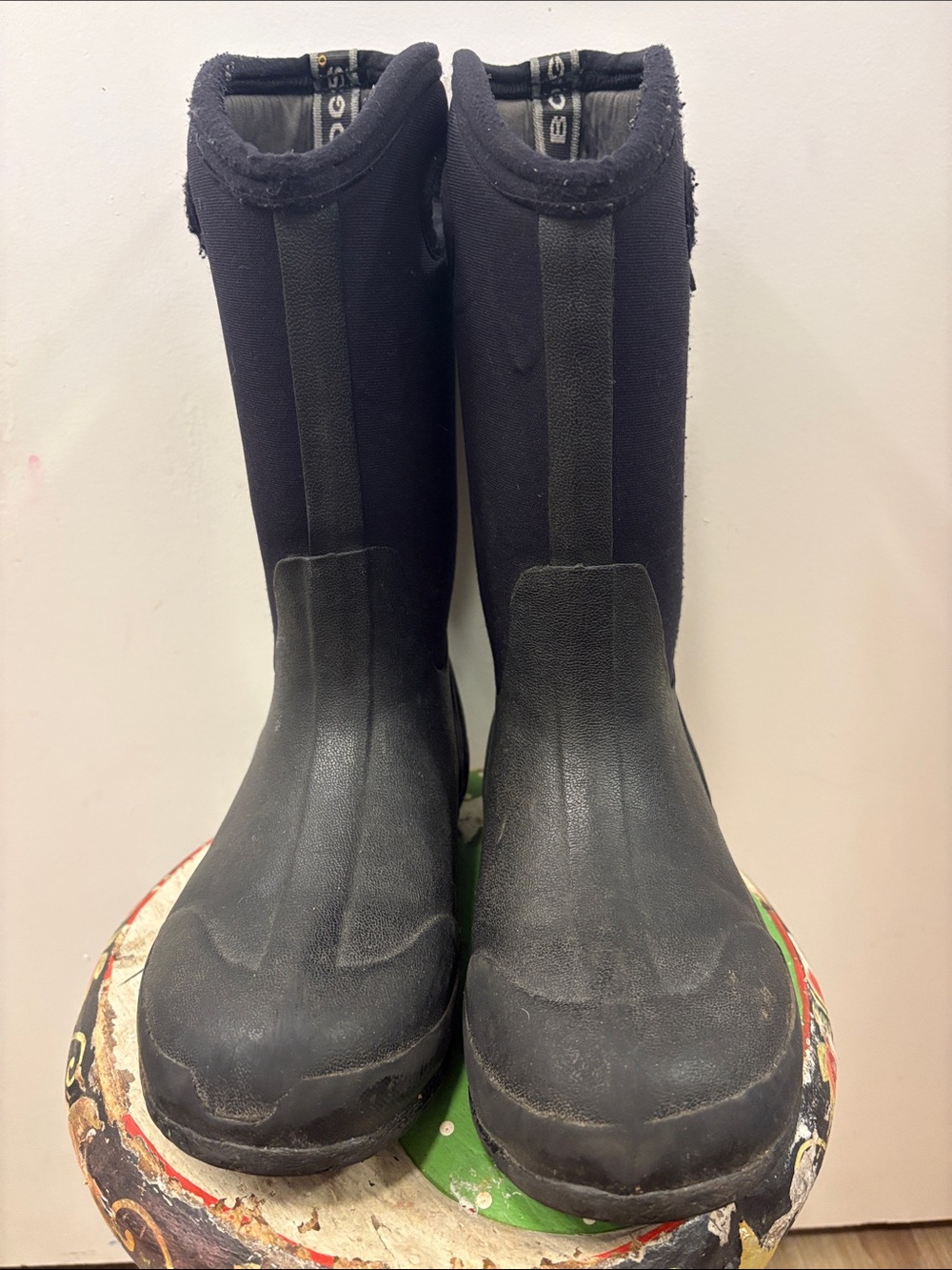 Bogs Kids Black Waterproof Tall Rain Boots - Picture 2 of 6